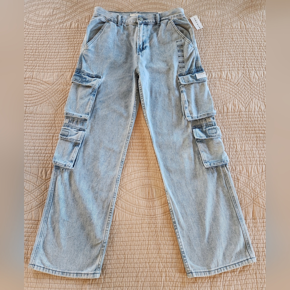 PACSUN BAGGY CARGO JEANS NWT!! WOMEN'S SIZE 30X30!! 🔥🔥